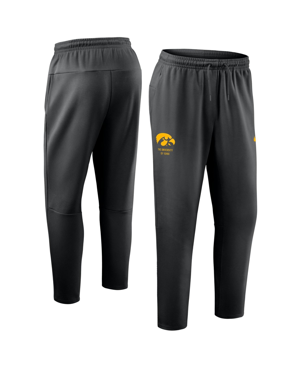 Nike Men's Black Iowa Hawkeyes Primary Dri-fit Taper Pants - Black