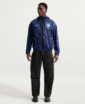 Men's Blue Brazil National Team 2026 Anthem Dri-FIT Full-Zip Hooded Jacket