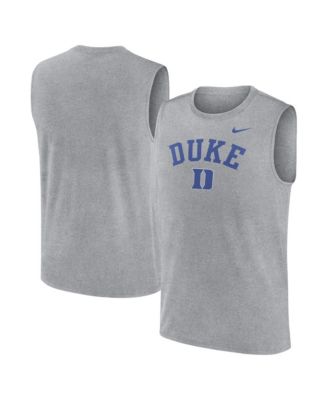 Men's Heather Gray Duke Blue Devils Primetime Legend Arch Dri-FIT Muscle Tank Top