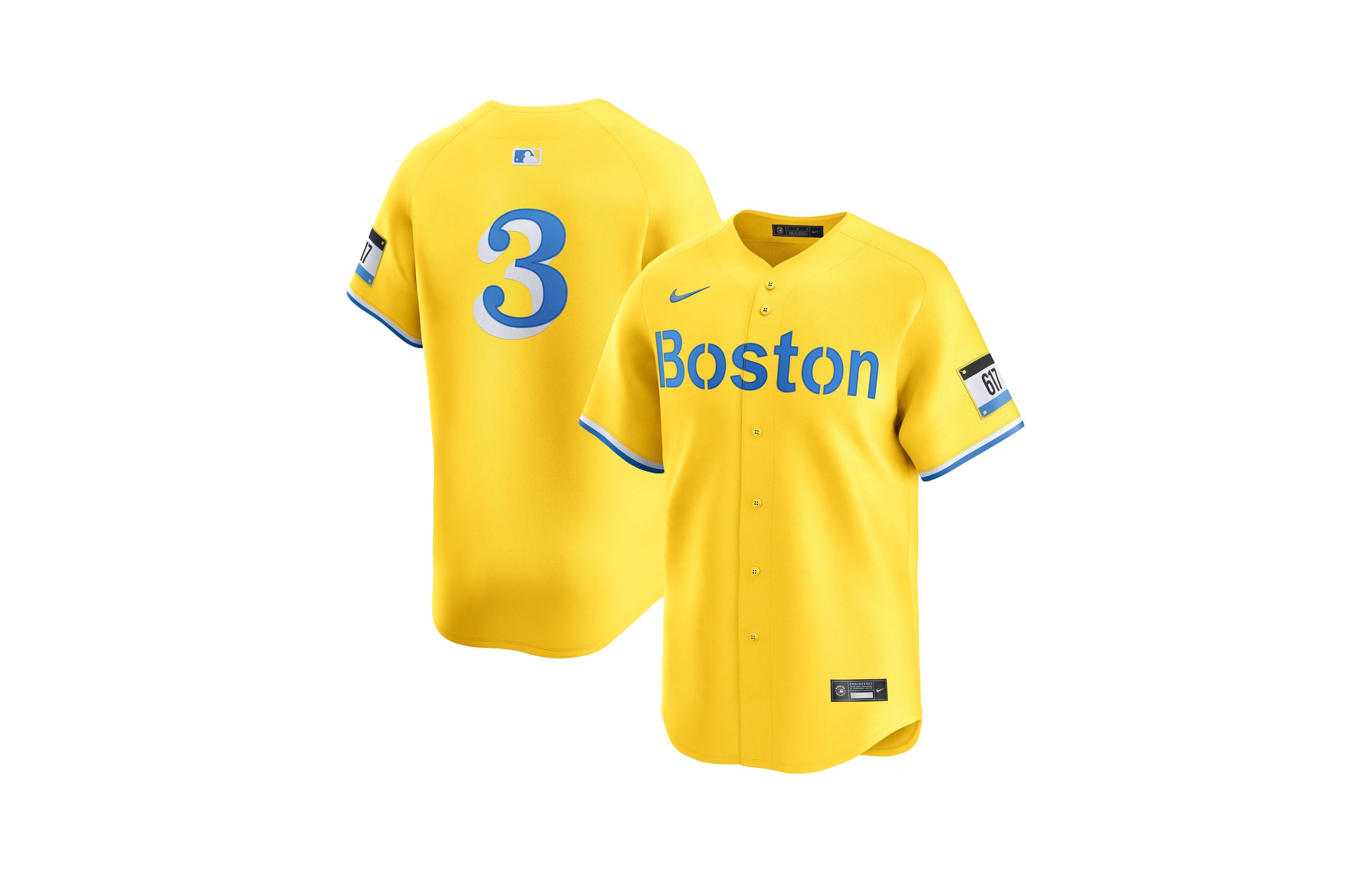 Nike Men's Ceddanne Rafaela Gold Boston Red Sox Alternate Limited Jersey