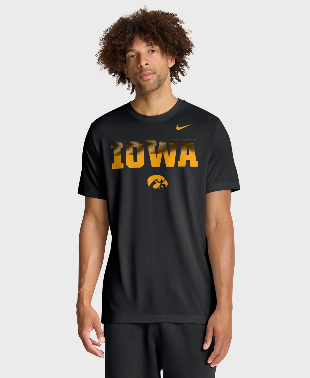 Nike Men's Black Iowa Hawkeyes Primetime Legend Kinetic Mantra Dri-fit T-Shirt
