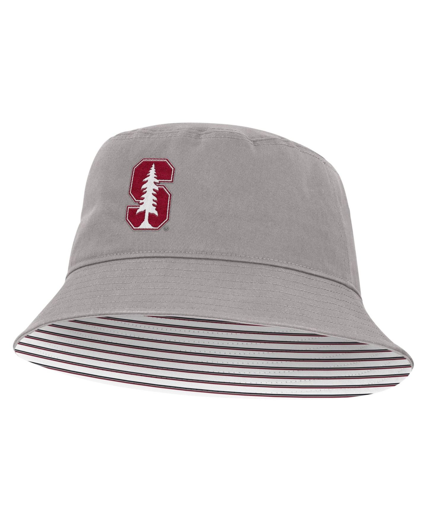 Панама Nike Gray Stanford Cardinal Primetime Apex Bucket Hat — фото 1