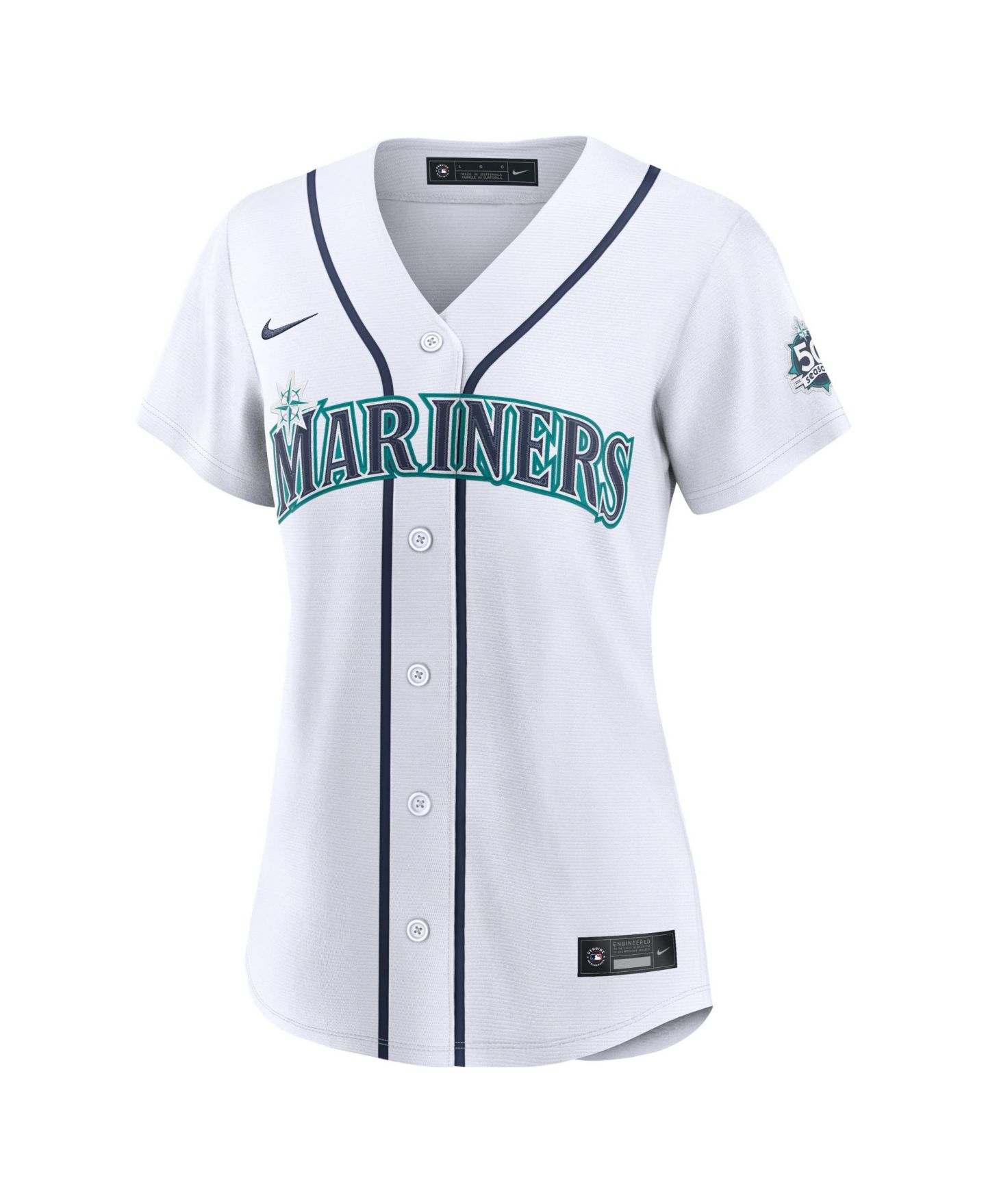 Женский топ Nike Cal Raleigh White Seattle Mariners Home 50th Season Stadium Jersey — фото 2