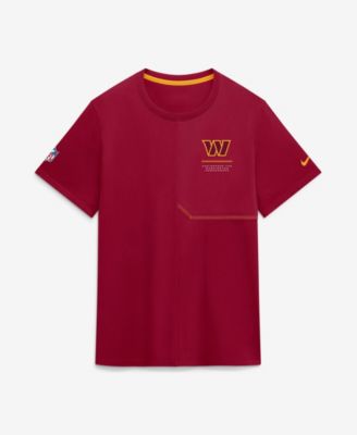 Men's  Burgundy Washington Commanders Sideline UV Dri-FIT Coaches Shirt