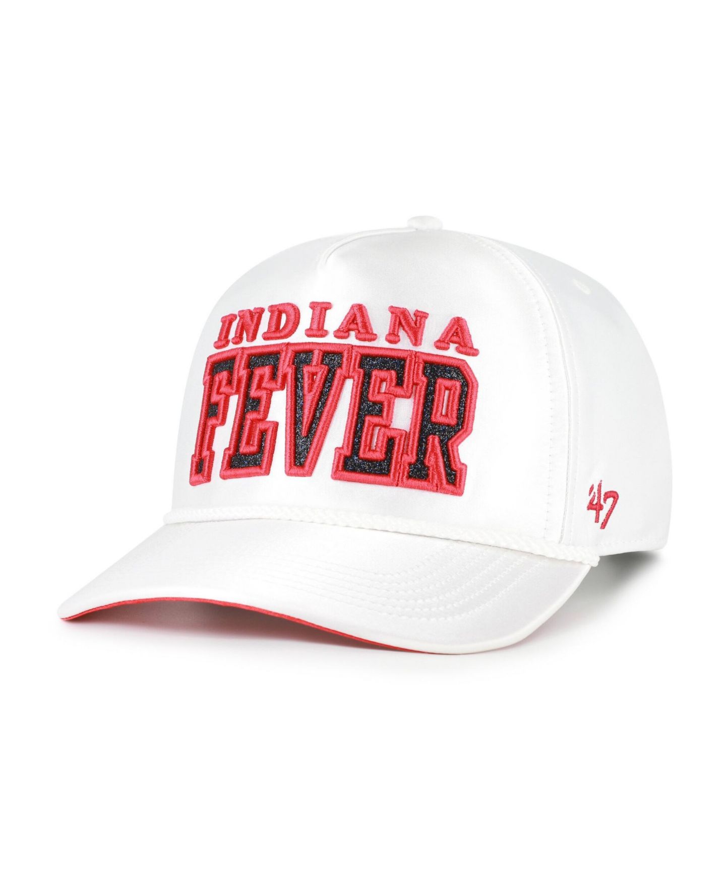 Кепка '47 Brand White Indiana Fever Outspoken Satin Glitter Hitch Adjustable Hat — фото 2
