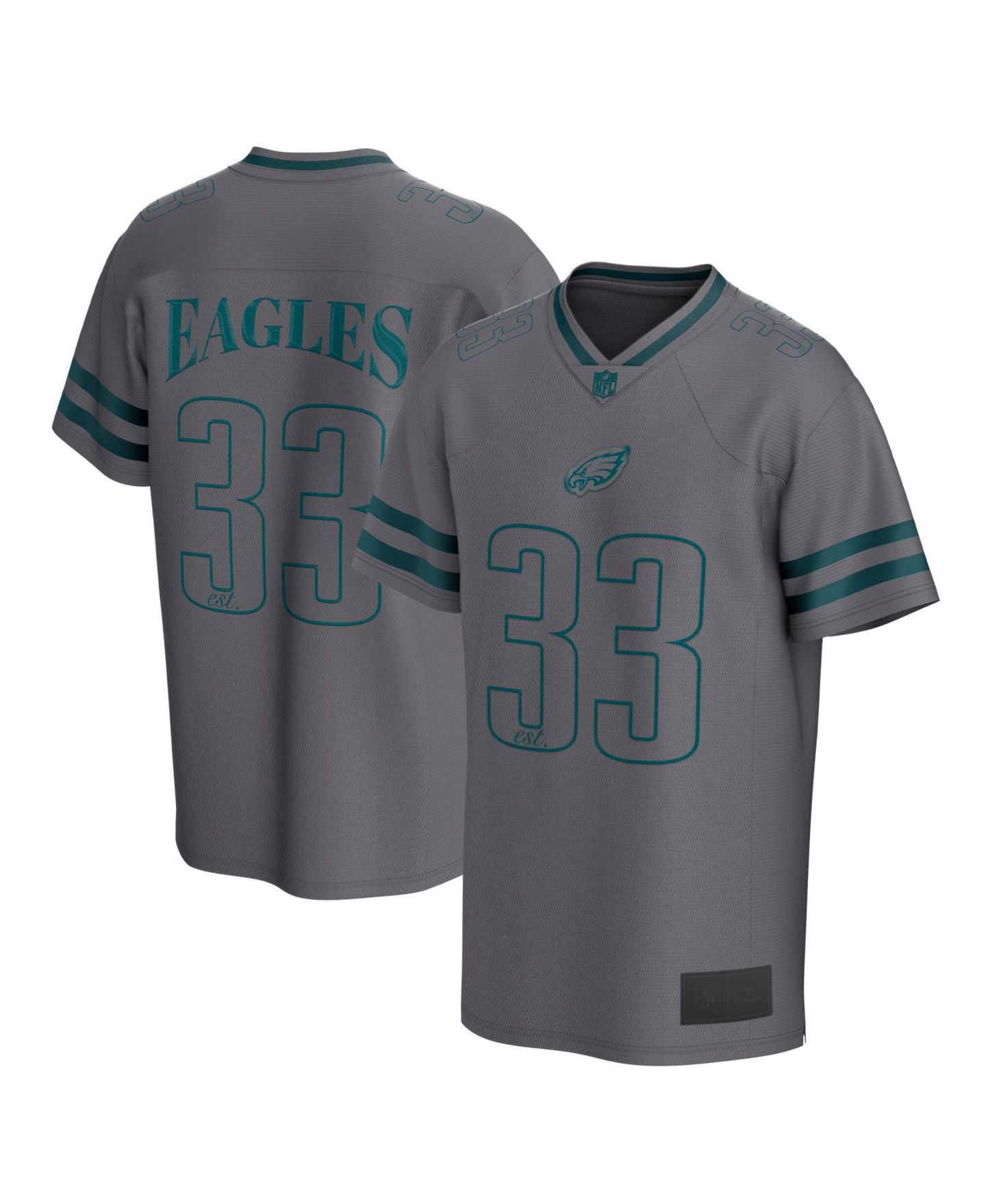 Мужской топ Fanatics Gray Philadelphia Eagles After Hours Fashion Mesh — фото 1