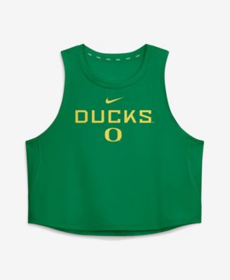 Women's Green Oregon Ducks One Dri-FIT Cropped Tank Top