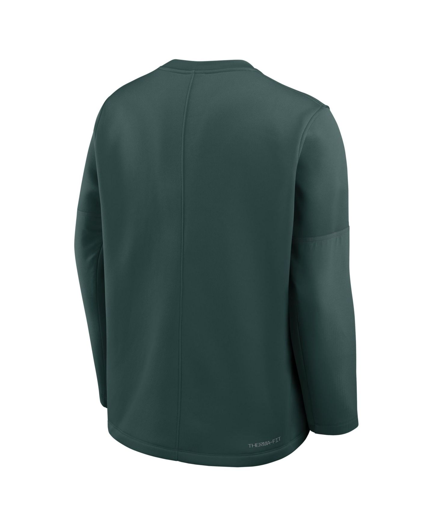 Мужской топ Nike Green Michigan State Spartans 2026Â Sideline Coaches Therma-FIT Long Sleeve — фото 4