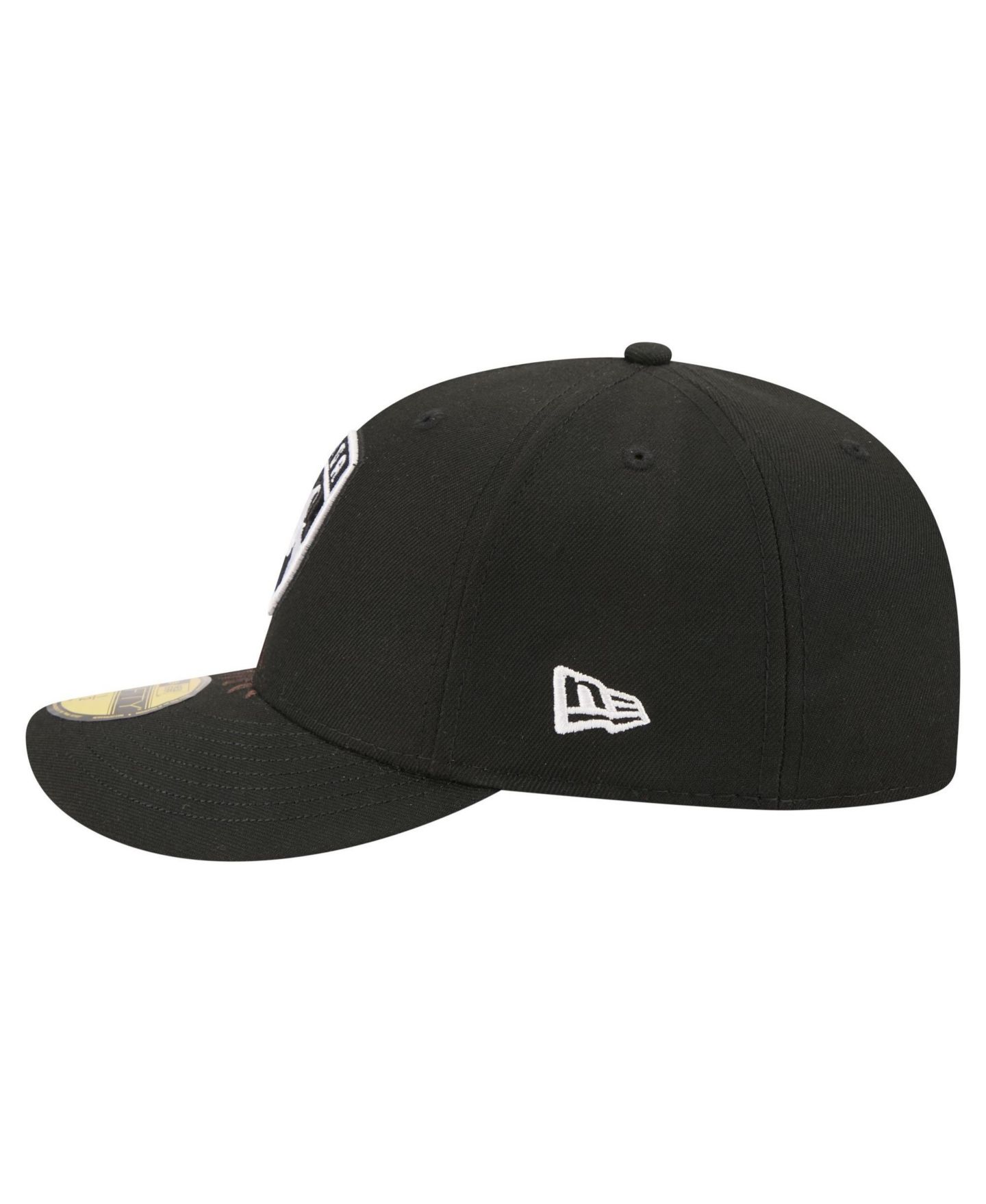 Мужская кепка New Era Black Florida Panthers Freedom Pre-Curved 59FIFTY Fitted Hat — фото 7