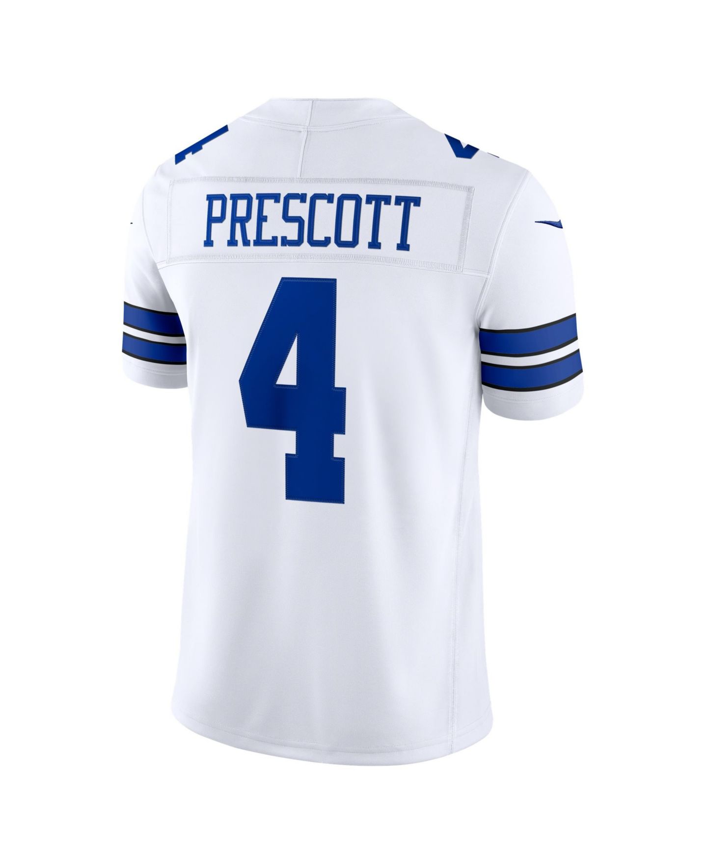 Мужской топ Nike Dak Prescott White Dallas Cowboys Vapor F.U.S.E. Stitched Limited Jersey — фото 3