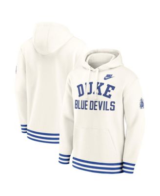 Nike - Men's  Cream Duke Blue Devils Legacy Retro Pullover Hoodie Cream