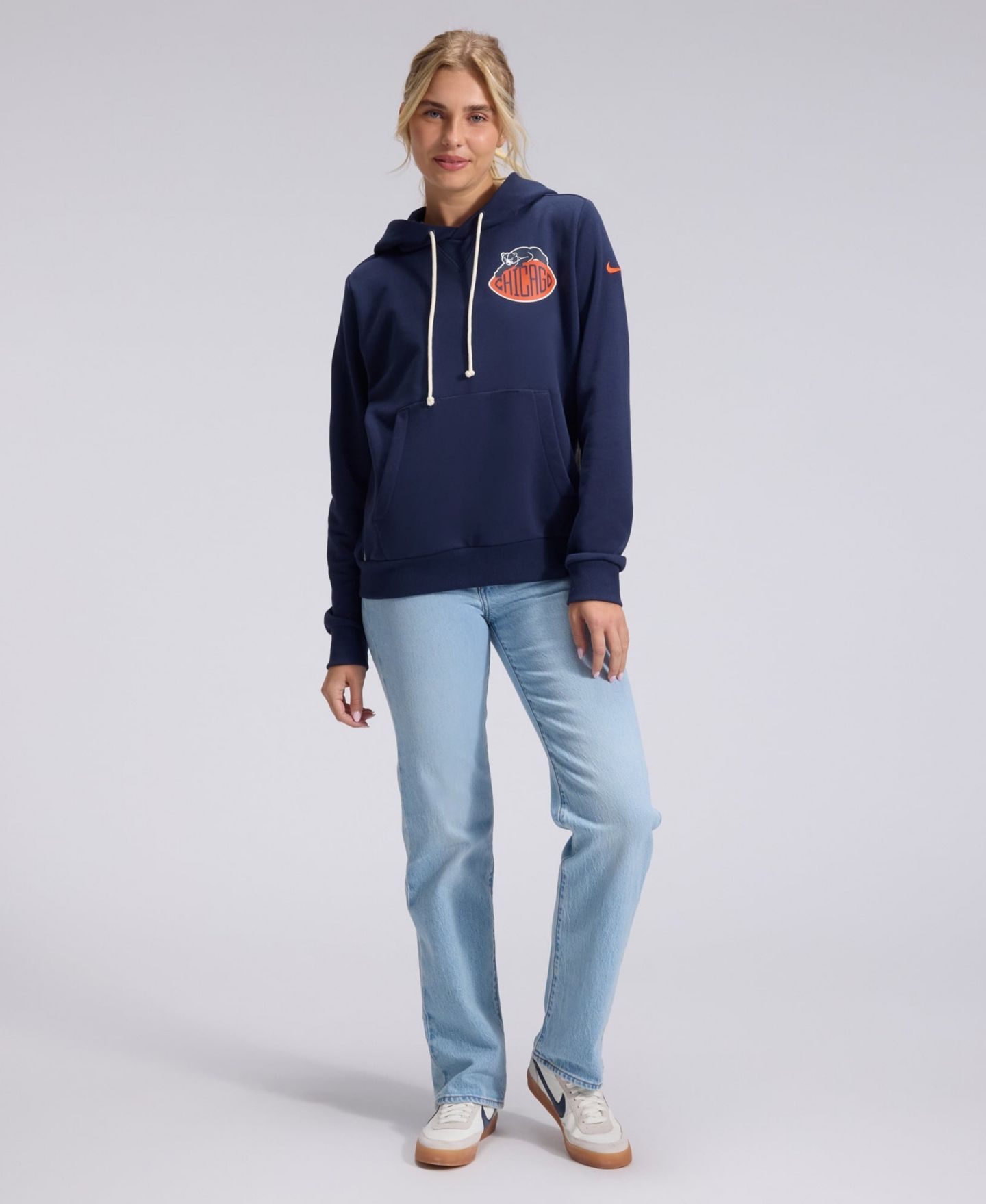 Женское худи Nike Navy Chicago Bears 2026 Rivalries Collection Standard Issue Sideline Pullover — фото 3