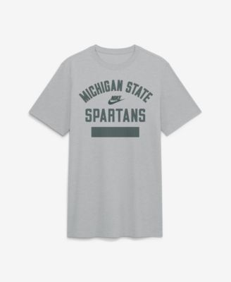 Men's  Heather Gray Michigan State Spartans Arch Wordmark Legacy Tri-Blend T-Shirt