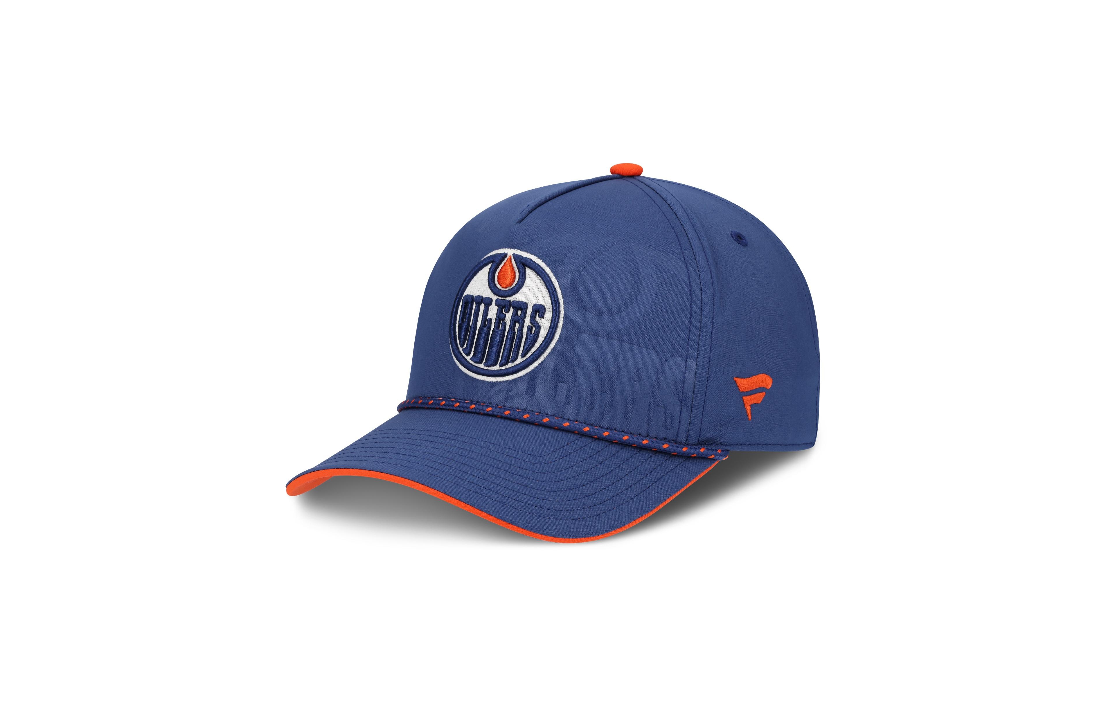 Fanatics Men's Blue Edmonton Oilers On Stage Podium A-Frame Adjustable Hat