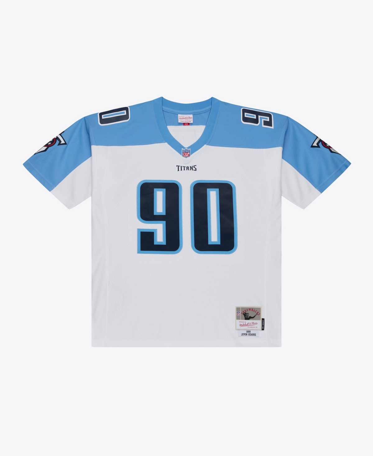 Mitchell & Ness Men's Jevon Kearse White Tennessee Titans Retired Legacy Replica Player Jersey - White