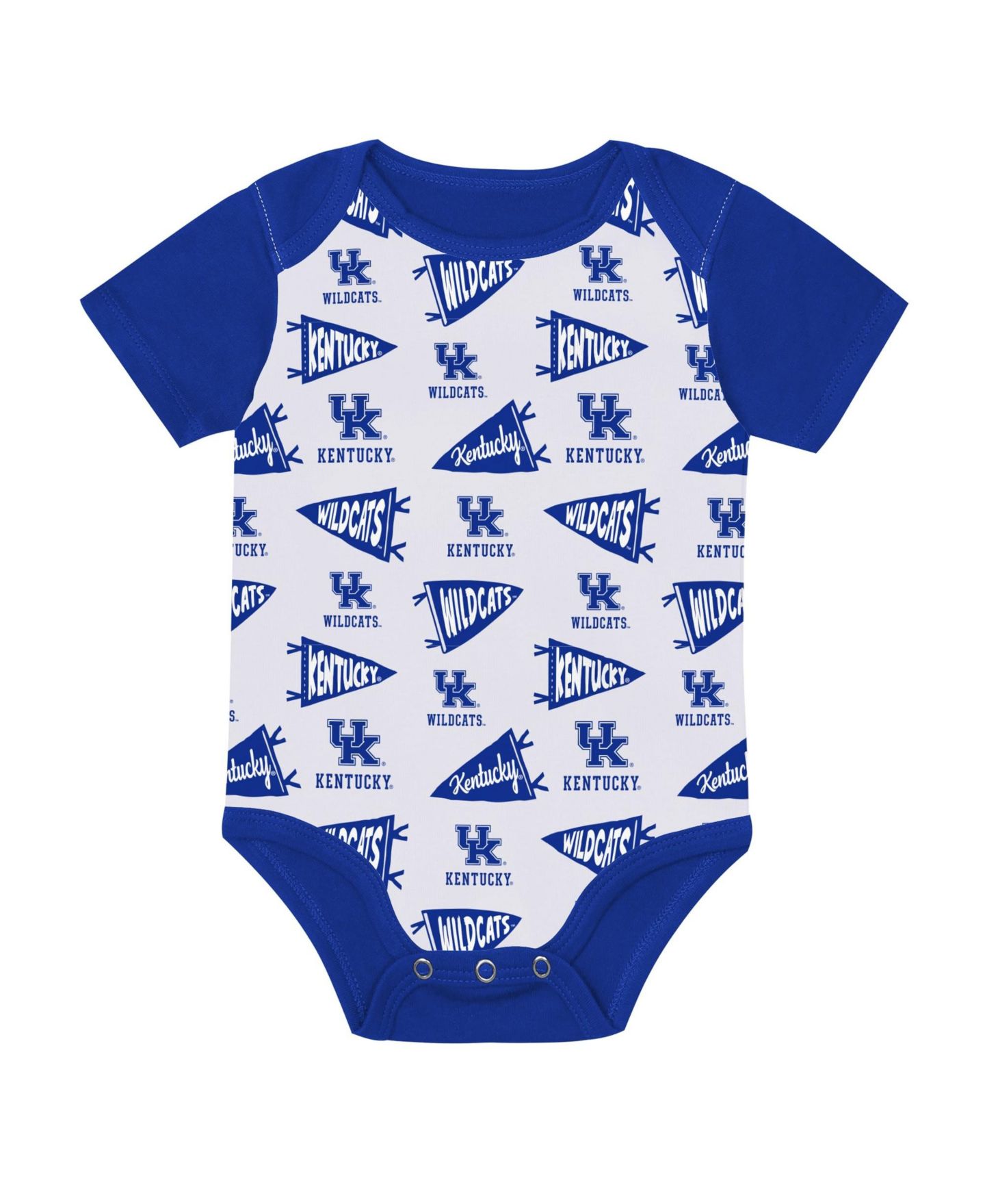Outerstuff Baby Boys and Girls Royal Kentucky Wildcats Star Player Three-Piece Bodysuit Set — фото 4