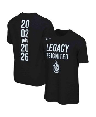 Women's  Black Portland Fire Legacy Reignited T-Shirt