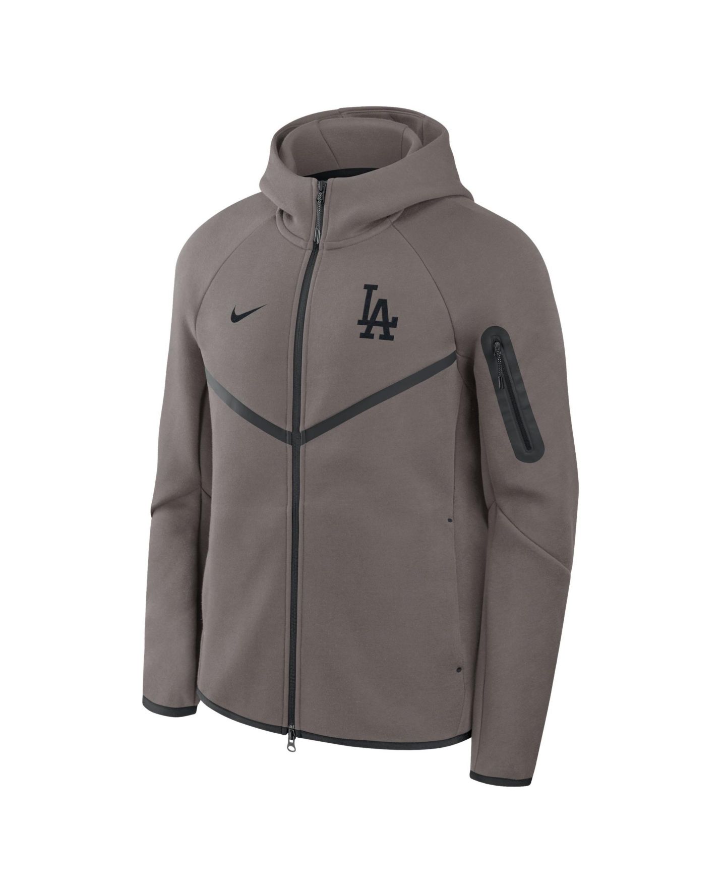 Мужское худи Nike Brown Los Angeles Dodgers Tech Full-Zip Windrunner — фото 3