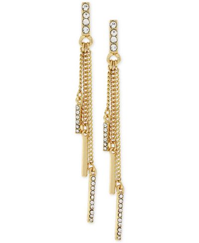 BCBGeneration Pavé Fringe Earrings