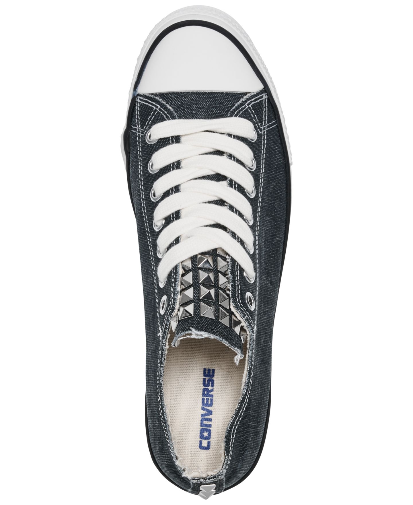 Мужские кроссовки Converse Throwback Studded Casual, цвет: Чёрный / Серебристый — фото 5