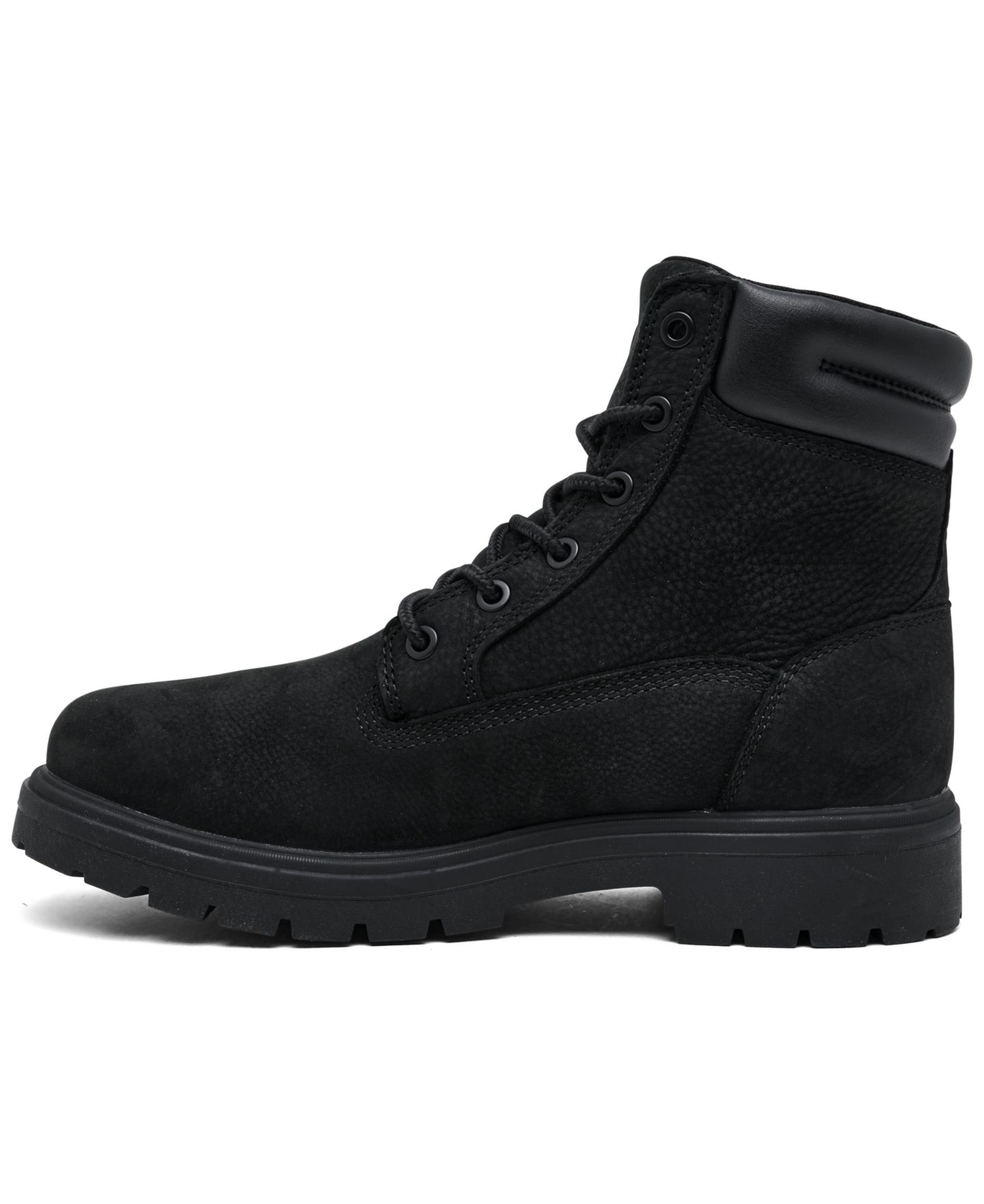 Женские ботинки Timberland Auburn Falls 6-Inch Waterproof, цвет: Чёрный нубуковый — фото 3
