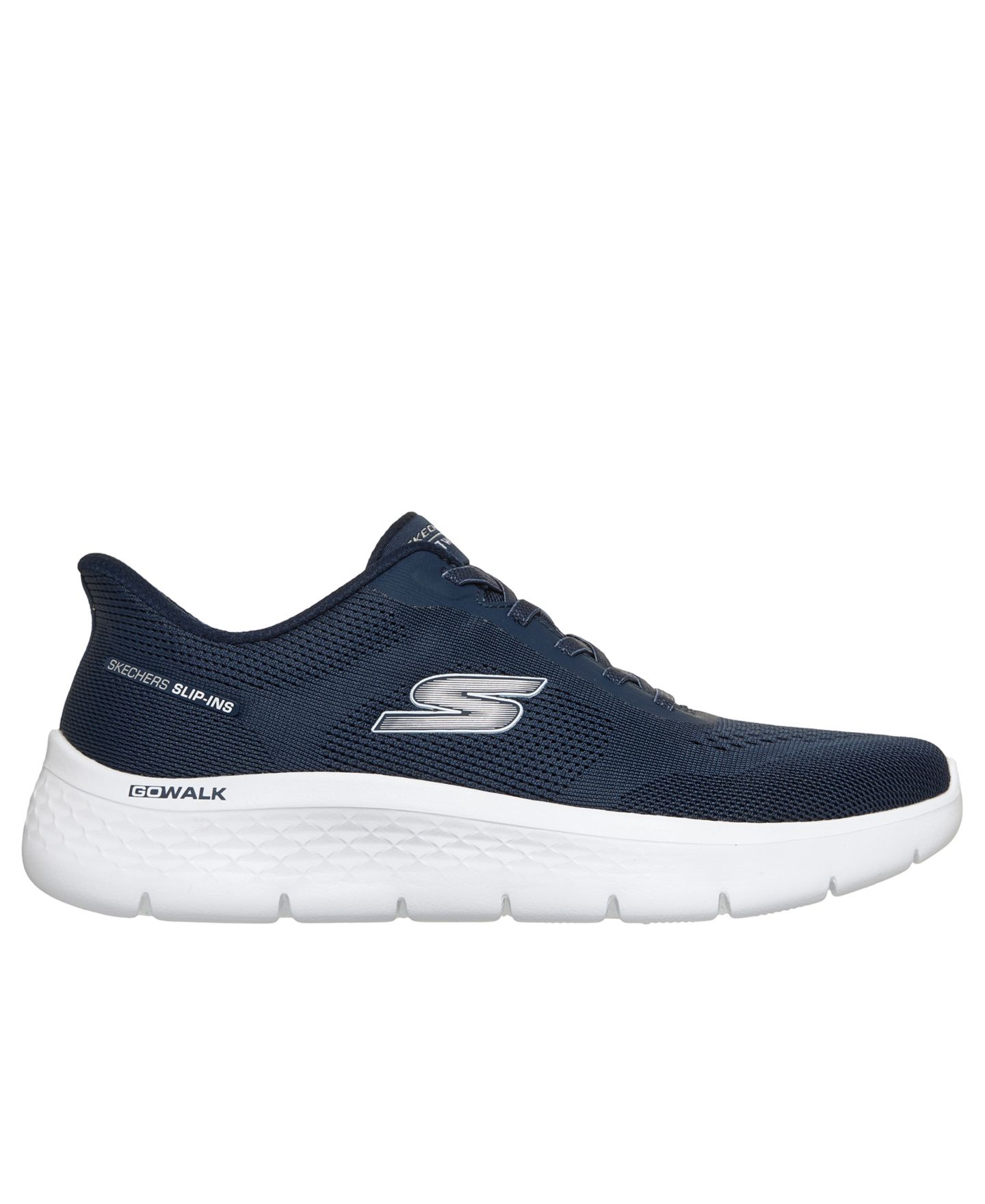 Женские кроссовки для ходьбы Skechers Slip-ins Go Walk Flex - Azriel, цвет: Тёмно-синий / Белый — фото 2