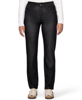Women's Stovepipe Pull-On Straight 4-Way Stretch Denim Pants