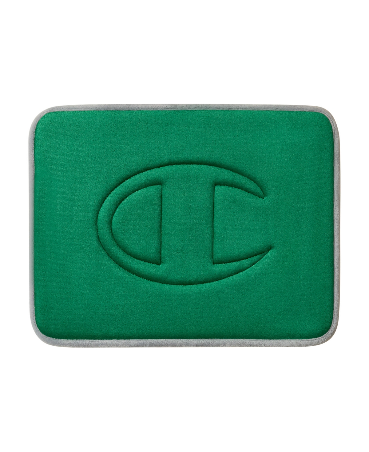 Champion Quilted Logo Memory Foam Bath Mat, 17" x 24" - Green