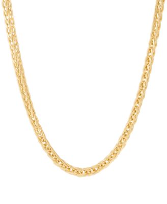 Wheat Link 22" Chain Necklace 4.4mm in 10k Yellow Gold