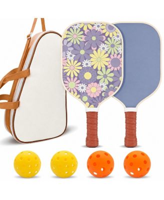 USAPA Approved Pickleball Paddle Set 2 Or 4 Rackets Balls Carry Bag For All Levels