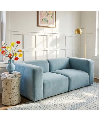 2-Piece Modular Sectional Sofa, Corner Units, Small Space Couch