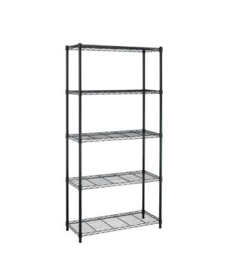 Freestanding 5 Tier Metal Shelving Unit for Heavy Duty Home and Garage Storage