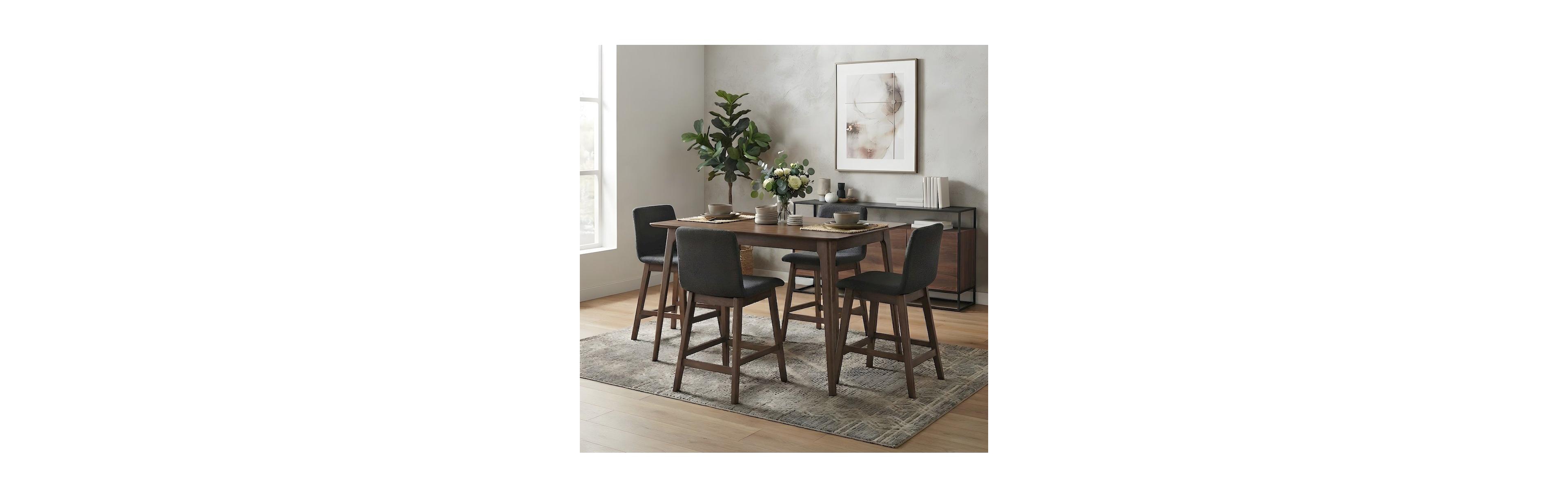 Starlight Canyon Home Wood Veneer Counter Height Pub Bar Dining Table