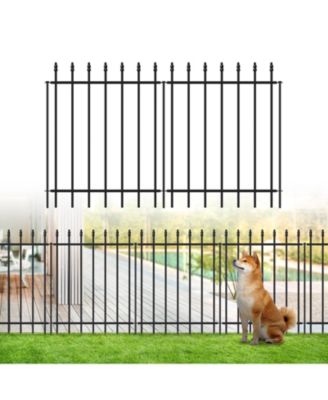 Decorative Metal Garden Fence 30IN X 16FT Outdoor Border With Stakes