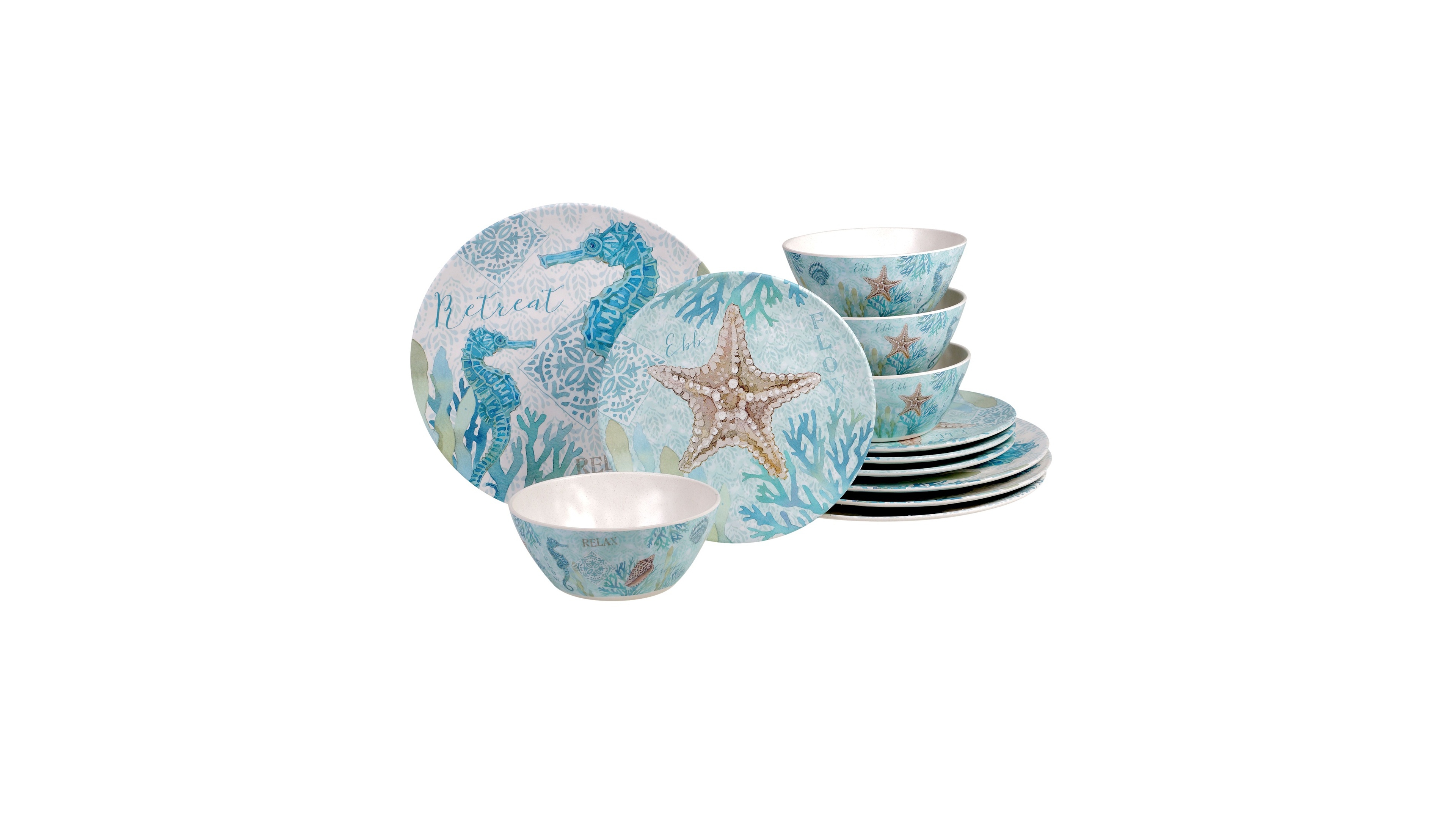 Certified International Beachcomber 12-Pc. Dinnerware Set