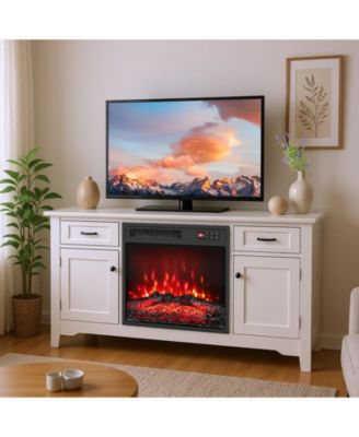 18" Electric Fireplace Insert with Remote, 7 Realistic Flame Colors 5 Brightness Speed