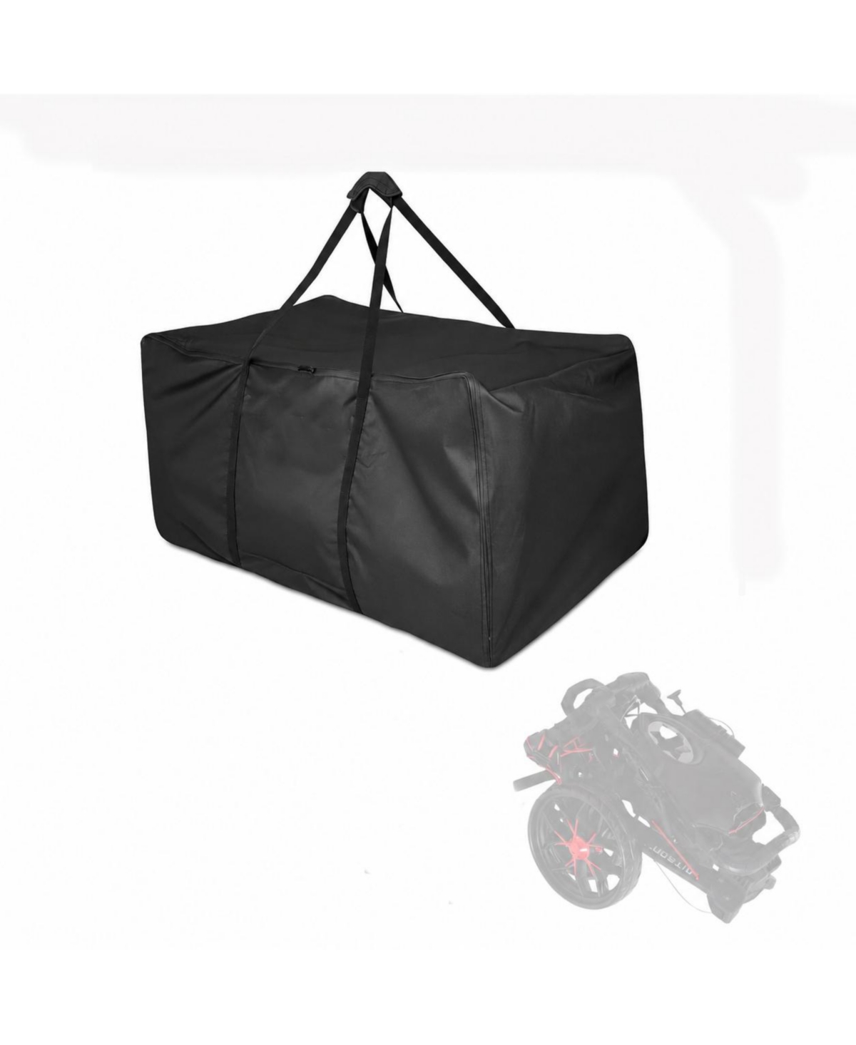 Golf Push Cart Storage Bag Waterproof Oxford Fabric Universal Carry Bag - 22" l x 14" w x 19" h