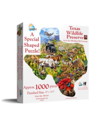 Texas Wildlife Preserve 1000 Piece Jigsaw Puzzle, Ages 15+