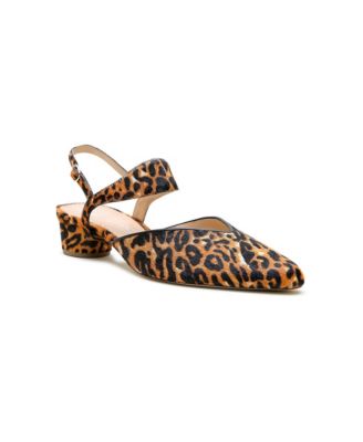 Women's Jaguar Elsie Animal Print Block Heel Slide