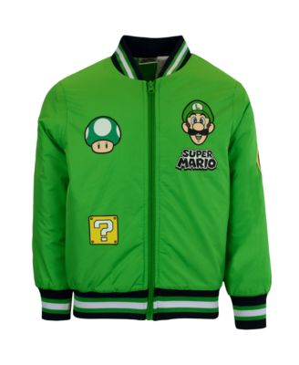Boys' 4-20 Super Luigi Varsity Bomber Jacket