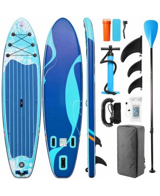 Inflatable Stand Up Paddle Board Extra Wide Non Slip Deck With Accessories For Adults Fishing Yoga Lake