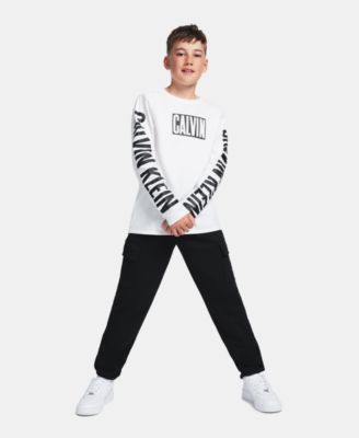 Boys' Impact Long-Sleeve Cotton Graphic T-Shirt