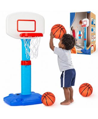 Adjustable Kids Basketball Hoop Indoor Outdoor Poolside Play Height Adjustable Toddler Basketball Goal