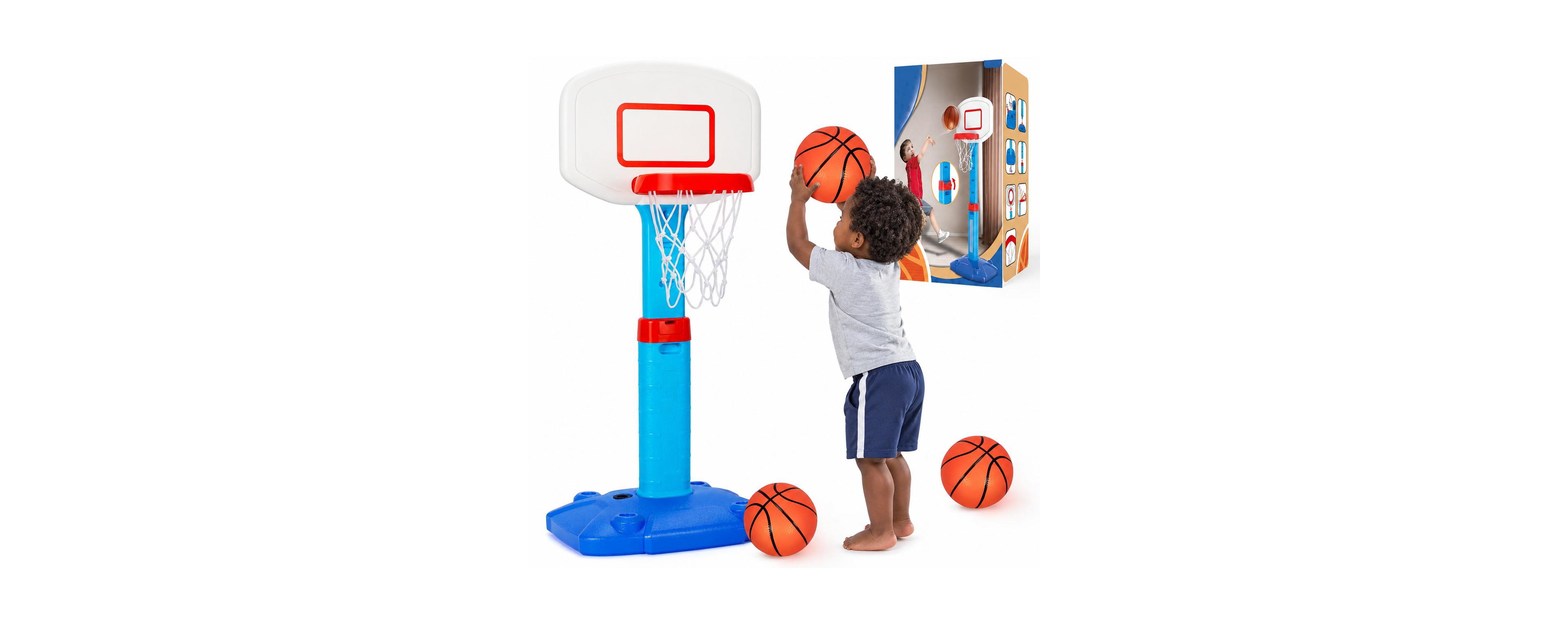Magicorange Adjustable Kids Basketball Hoop Indoor Outdoor Poolside Play Height Toddler Goal