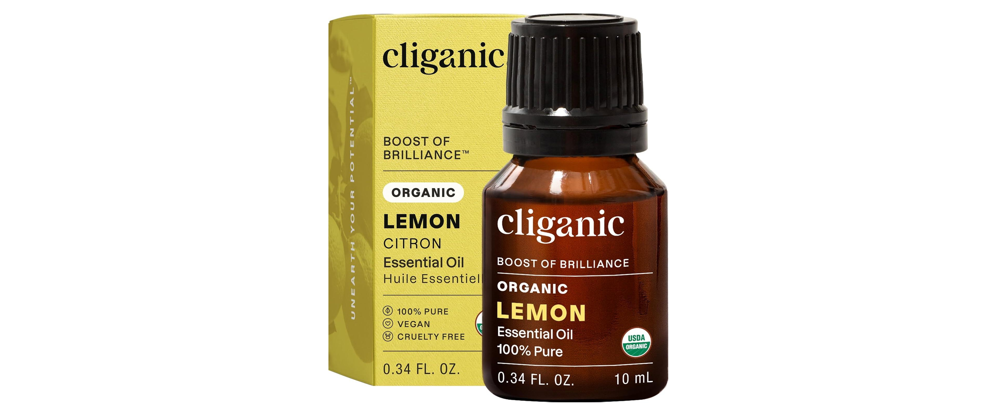 Cliganic Organic Lemon Essential Oil