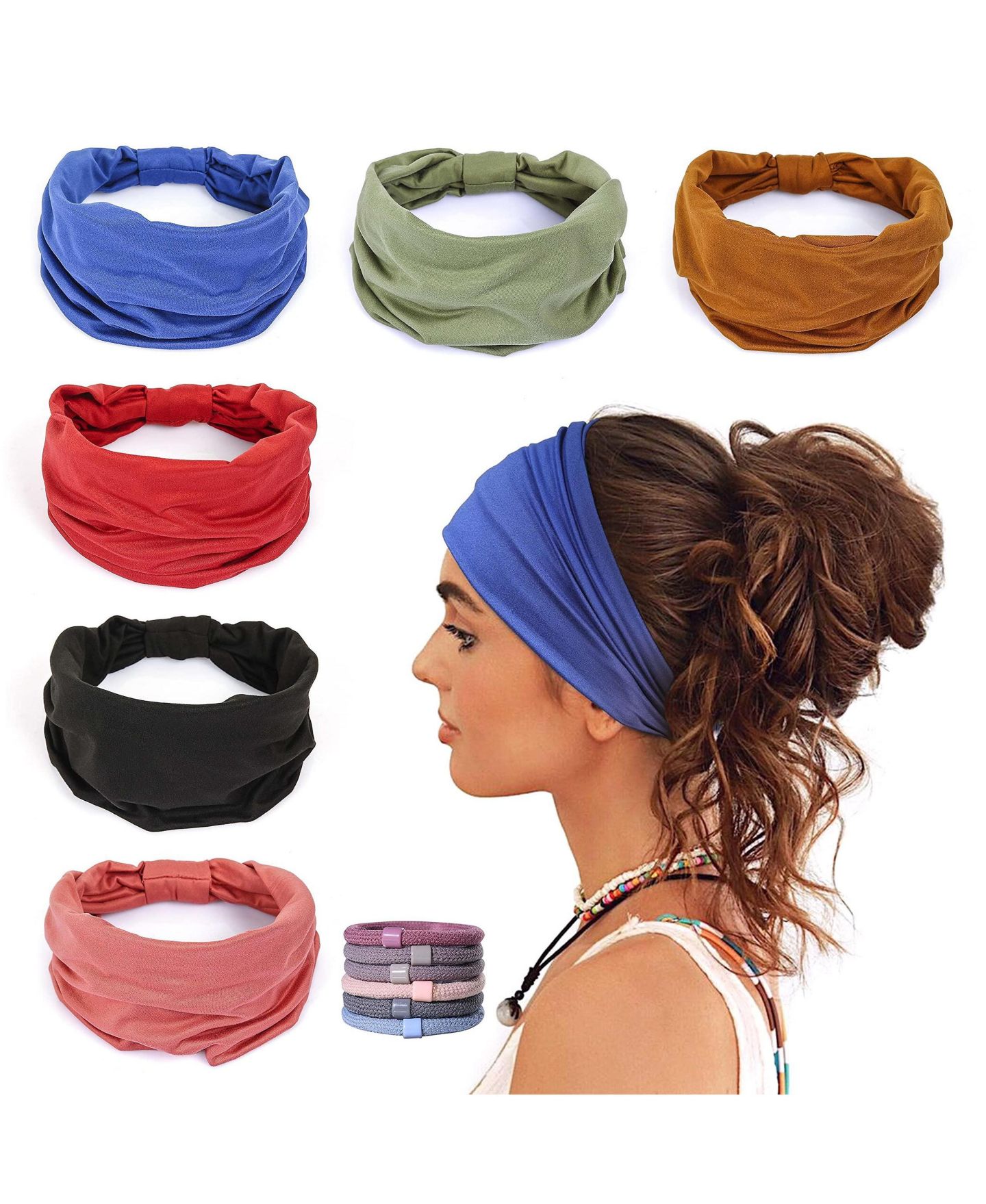 Женские аксессуары для волос peneyon Wide Non-slip Knotted Headbands, цвет: Open Miscellaneous — фото 1
