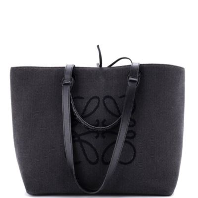 Medium Anagram Square Basket Tote Canvas