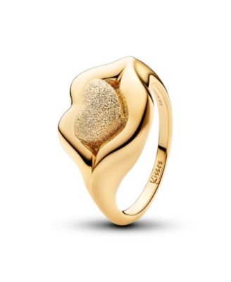 X Pat McGrath 14k Gold-Plated Lips Statement Ring