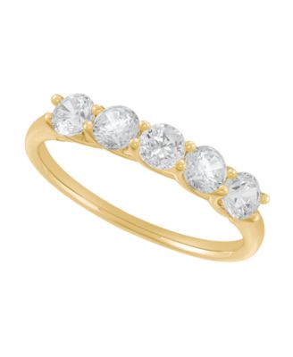 Diamond Round Band Ring (1.0 ct. t.w.) in 10k Yellow Gold