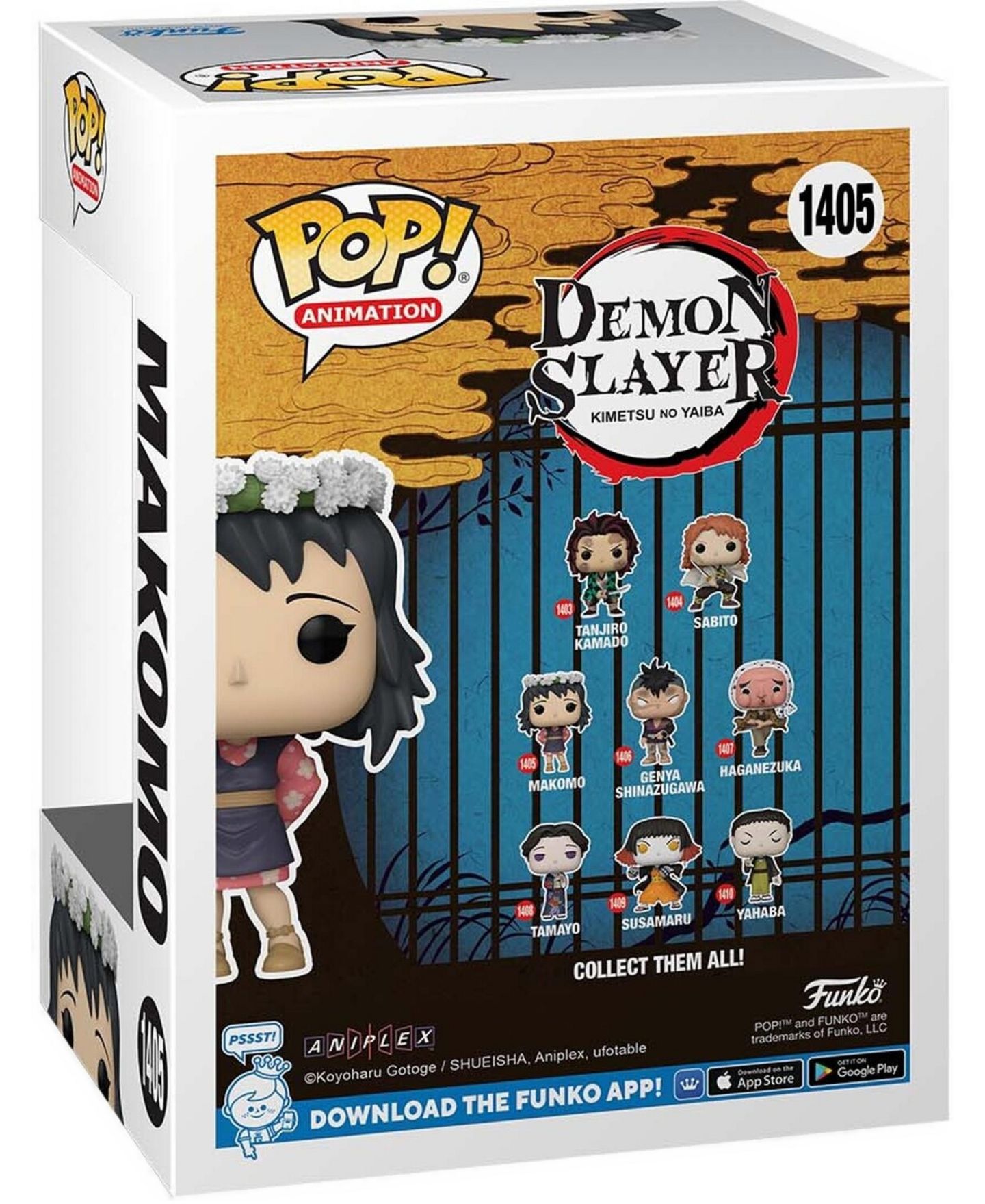 Детская фигурка Funko POP! Demon Slayer Makomo, Flower Headdress 3.55" Vinyl, от 3 лет, цвет: Open Miscellaneous — фото 3
